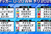 【速報】サッカーU-20W杯の組み合わせが決定、グループCがエグすぎる組み合わせにｗｗｗｗｗｗｗ