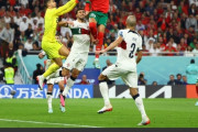 ◆画像◆ポルトガル戦決勝ゴール！モロッコ代表FWエンネシリのヘッドが全盛期クリロナ級の高さだと話題に！