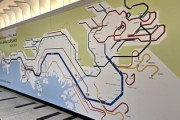 【画像】電車の路線図、『龍』になるwww