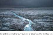 【異変】グリーンランド山頂に初めて雨が降る…観測史上初
