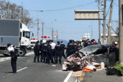 【画像】逃走中に大型トラックと衝突…解体業の男性宅に侵入した半グレ強盗団、哀れな末路に