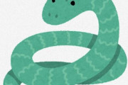 蛇「這うよりも、輪になって転がった方が速くね？」