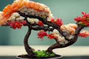 外国人「AIが作った盆栽寿司がとんでもないことになってる」