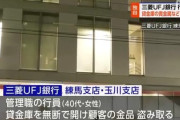 【悲報】貸金庫から十数億円を盗んだ三菱UFJ銀行行員、質屋で換金して投資が判明も「未だに逮捕されず、顔も名前も非公開」