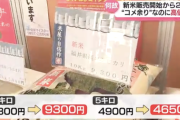 【悲報】新米、価格高騰が続きガチで売れない…苦渋の値下げに踏み切る店も