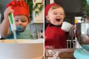 ネットを席巻中！料理に夢中になる赤ちゃんシェフが可愛すぎる！