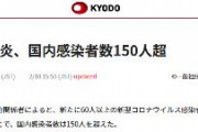 【武漢ウイルス】国内感染者数150人超に