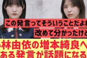 小林由依の増本綺良へのある発言が話題になる【櫻坂46】