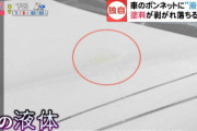 防犯カメラに不審なフード姿の人物…車に“塗装溶かす液体” 半径100mで8件も 被害者「修理代30万円に…」