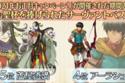 【わかる】2021年（お正月キャンペーンの期間）で最も聖杯を捧げられたサーヴァントｗｗｗｗ