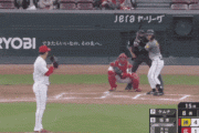 阪神　坂本誠志郎、ライトオーバーの2点タイムリー3ベースヒット！！！