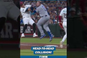大谷翔平も頭を抱えたマンシーと一塁手の衝突シーンにMLBファン騒然！←「投手がベースカバーをしていたら」（海外の反応）
