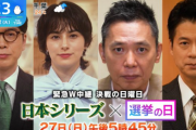 【TBS】決戦！緊急W中継 SMBC日本シリーズ2024×選挙の日