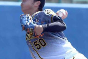 阪神・青柳、３回２安打１失点　ＭＡＸ１４４キロ　二回無死満塁から最少失点でしのぐ