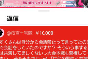 【炎上】ホロライブ響咲リオナ、男性と会話してしまう痛恨のミス→オタクが1万円支払って説教【元AKB48立仙愛理】