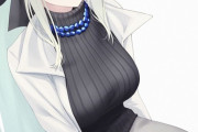 【FGO】私服姿のモルガン様イラスト！！　冬私服のモルガン様いいですね！！