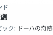 「ドーハの奇跡派」と「ドーハの歓喜派」で綺麗に2つに分かれる