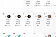 DeNA　中止になった7/15ヤクルト戦(横浜)が9/12(月)に振替　9月6日~14日までの9連戦になる模様