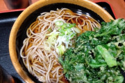 立ち食いのそばのトッピングは春菊天