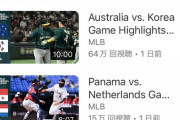 【画像】WBCのハイライト動画、普通に再生されまくりサカ豚敗北へ