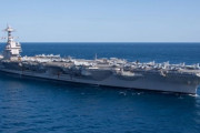 大西洋で演習中の米海軍の最新鋭空母「ジェラルド・R・フォード」！
