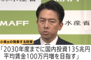 【政治】小泉進次郎農水大臣「2030年度までに平均賃金100万円増」 自民党総裁選の公約が判明