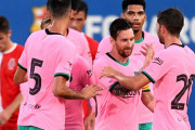 今季も“この男”は躍動？　メッシが練習試合で2得点…バルサがジローナに勝利