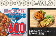 ドミノピザ、Mサイズ600円の神キャンペーンを開始！！！！！