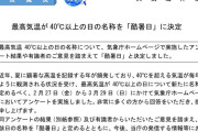 【真夏】40℃以上は「酷暑日」気象庁が決定！一般調査でトップ、気象協会が22年から使用