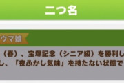 【ウマ娘】ヒシミーの固有二つ名「のんびり癒しウマ娘」がくっそ面倒なんだが