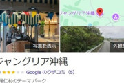 ジャングリア沖縄の口コミ､Googleが削除 不適切な投稿と判断