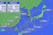 【悲報】台風9号&10号、日本列島へ