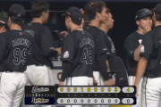 8月9日　オリックス０－４ロッテ　先発中村稔が6回1安打無失点の好投でプロ先発初勝利！大阪6連戦を3連勝で締める！