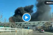 【衝撃動画】中国山東省で鉄道が大爆発　凄まじい黒煙が上がるｗｗｗ