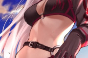 【FGO】水着邪ンヌさんイラスト！！　美しいです////////