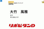 ホークス 大竹風雅を5位指名！で選択終了