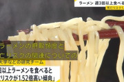 ラーメンの食べ過ぎには気をつけましょう