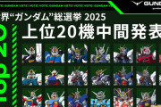 【速報】ガンダム機体総選挙、遂に最終結果発表。あの機体がトップにwwwww