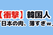 【衝撃】韓国人「日本の店の肉、薄さが職人技すぎる」