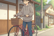 引きこもりぼくくん　思い切って自転車に乗りコンビニ行くことを決意