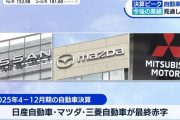 【悲報】日産・マツダ・三菱自動車　最終赤字