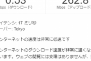 【悲報】ワイ家のこの時間の回線速度が悲惨すぎると話題に（※画像あり）