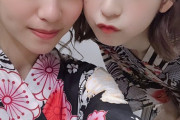 【画像アリ】松岡菜摘（とエミリー）「わたしたちお顔も浴衣もかわいい」