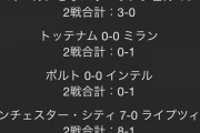 【速報】CL準決勝「マンC vs レアル」「ミラン vs インテル」