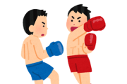 【格闘技】膝蹴りを受けた選手さん、おでこが窪んでしまう →動画像