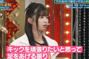 【gif】五百城茉央ちゃんと冨里奈央ちゃんによる足上げキックがコチラ！！！【乃木坂46】