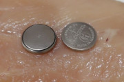 ボタン電池を鶏肉の上に放置 → 30分後、ヤバイことになる・・・