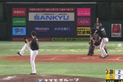 【ソフトバンク対オリックス6回戦】オリックス・中川、ソフトバンク・和田から二試合連発となる第４号勝ち越しソロホームラン！！！！！！！！