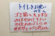 【画像】オマイラさん、トイレでまたもや犬畜生以下の行為をしてしまう....