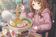 大盛りのカップ麺を食べても腹いっぱいにならない